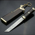 Handcrafted Damascus Blade with Solid Wood Handle