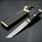 Handcrafted Damascus Blade with Solid Wood Handle