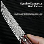 VG10 Damascus Red Sandalwood Pocket Knife